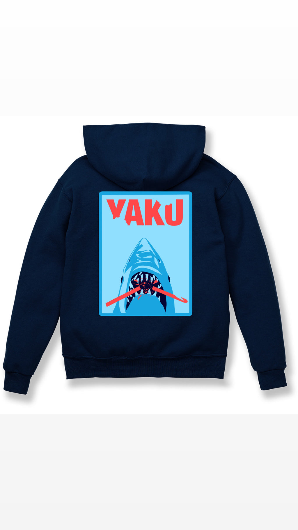 Navy Blue Shark Hoodie