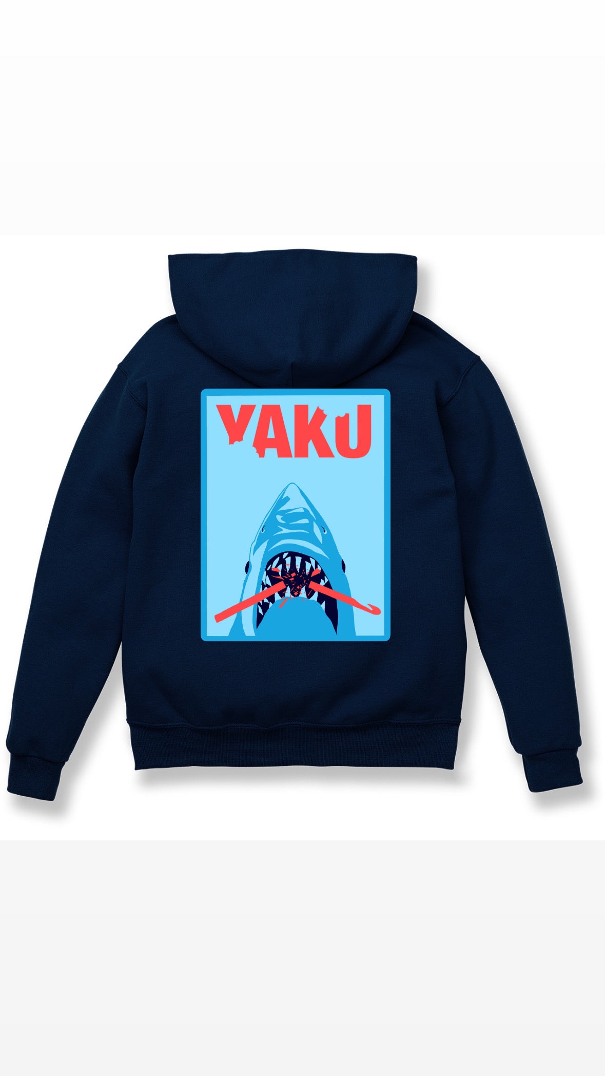 Navy Blue Shark Hoodie