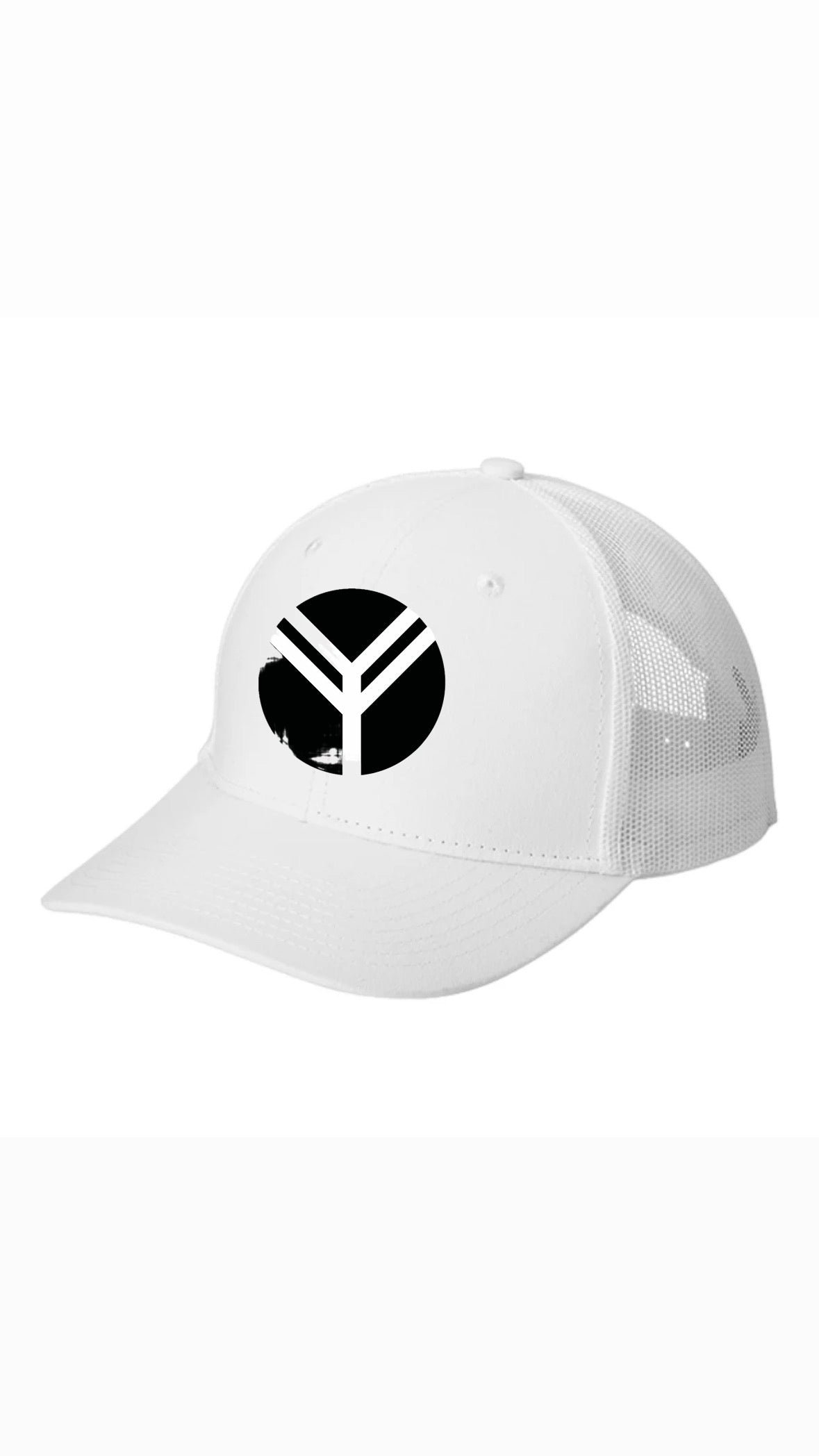 White Logo Trucker Hat