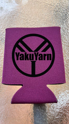 YakuYarn Black Logo Koozie