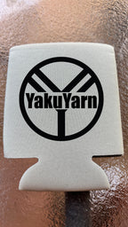 YakuYarn Black Logo Koozie