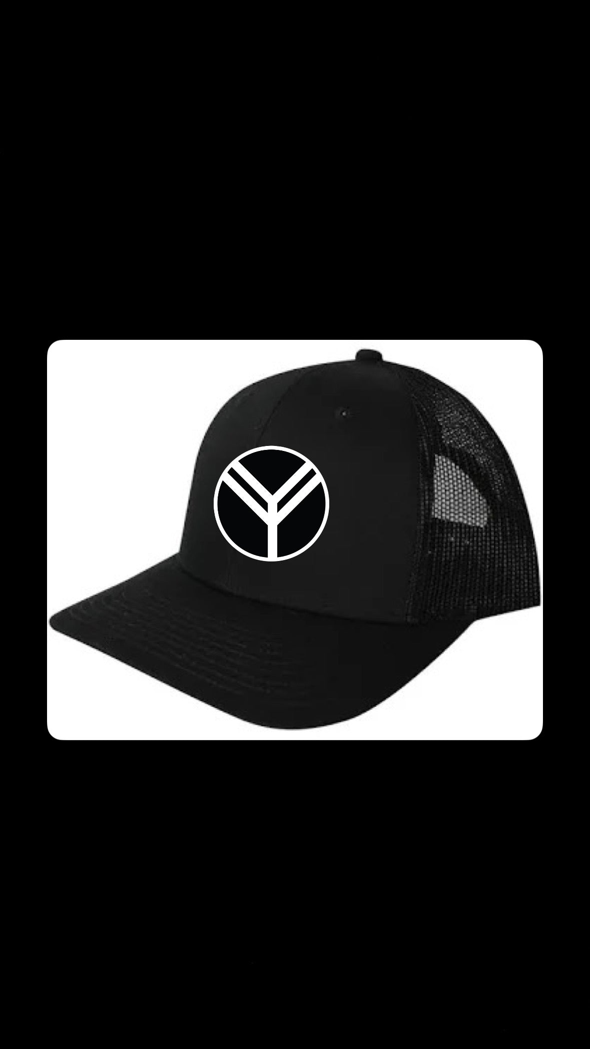 Black Logo Trucker Hat