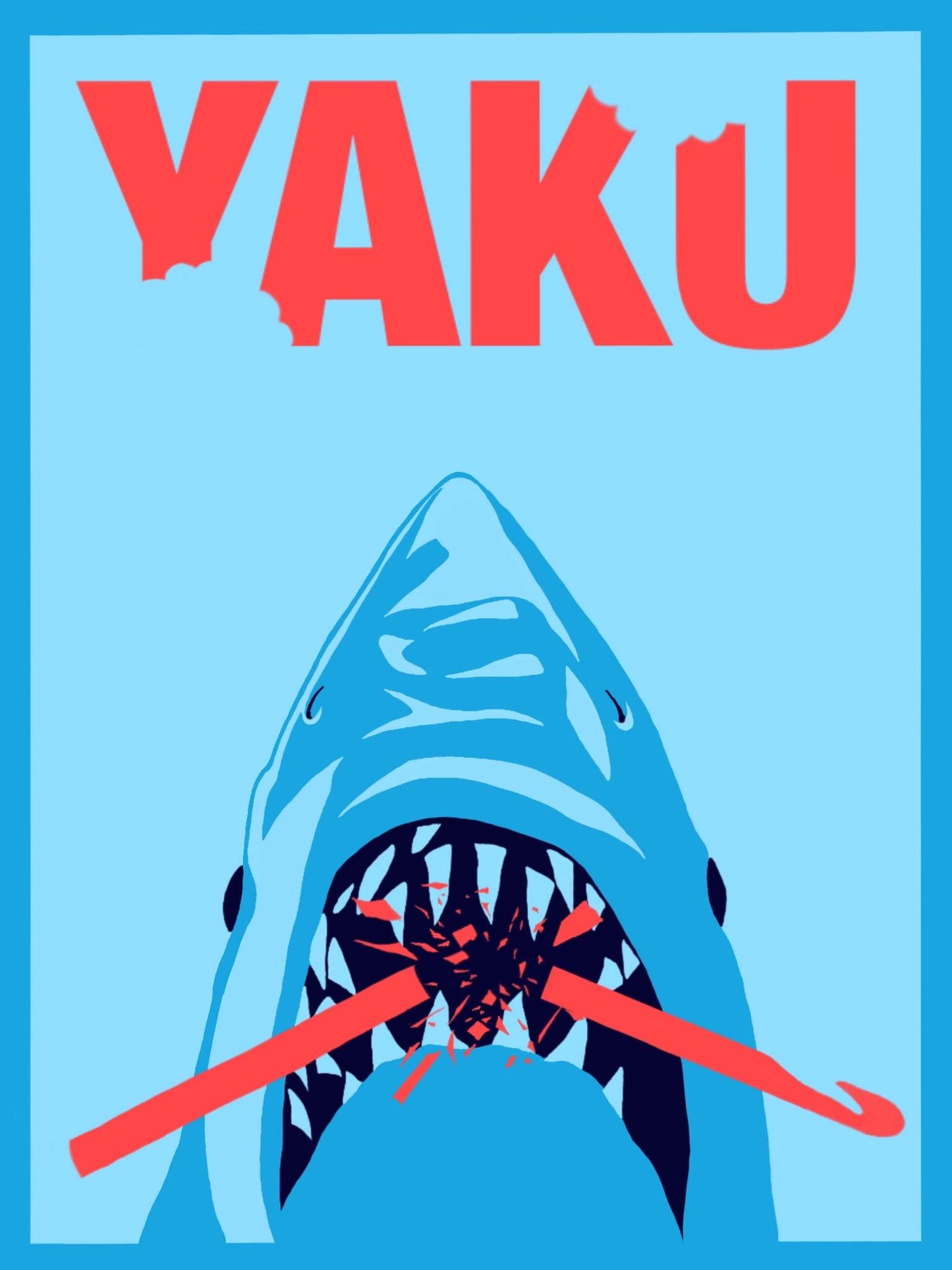 Navy Blue Shark Hoodie