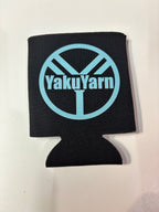 Black Koozies with Teal Logo and FLAG koozies with navy logo